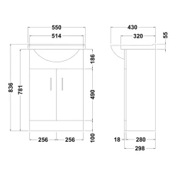Vellamo Alpine Complete Bathroom Suite with Shower Bath & Rimless Toilet