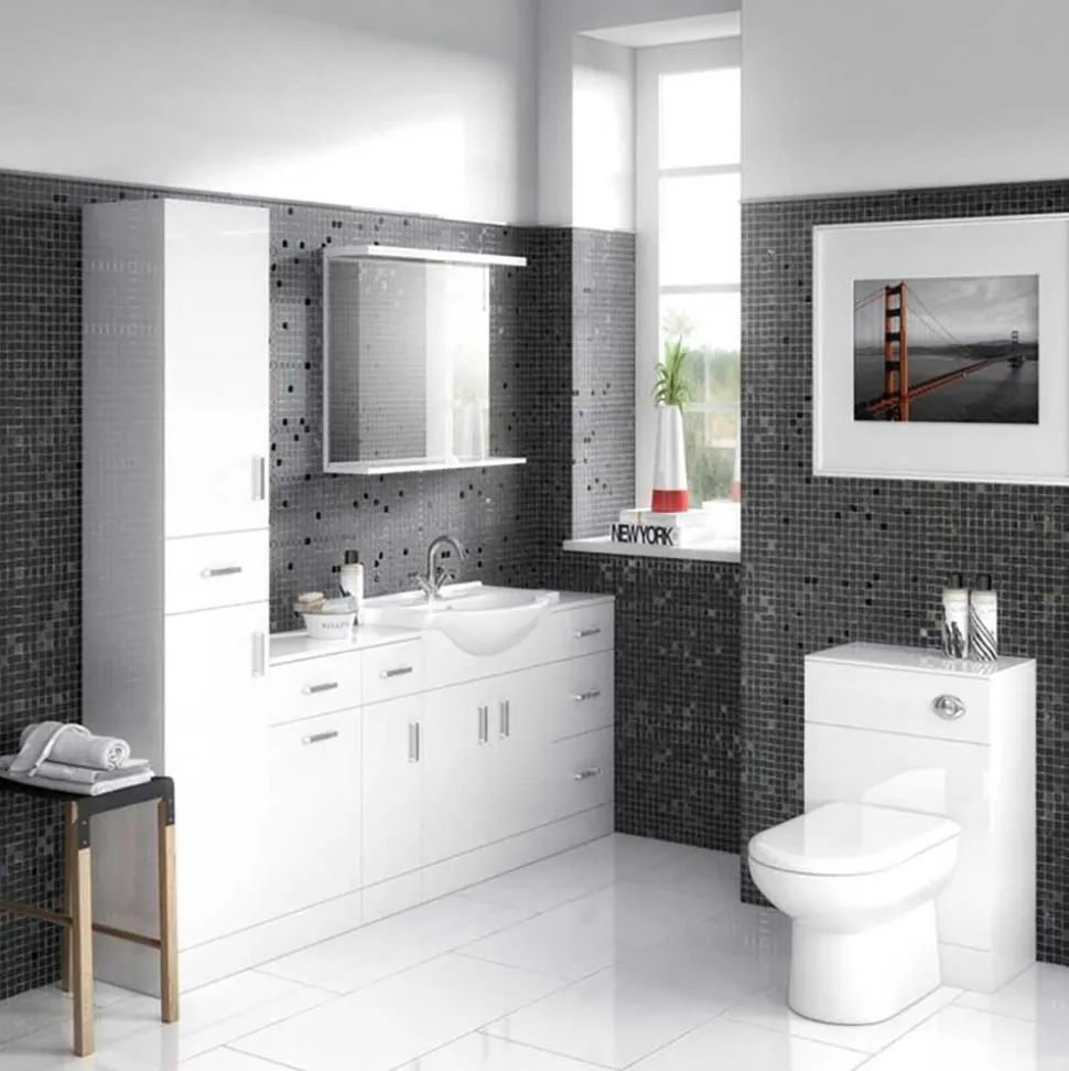 Vellamo Alpine 500mm Back to Wall WC Toilet Unit