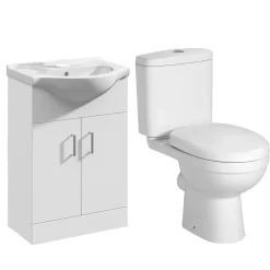 Vellamo Alpine Toilet & Vanity Unit Bathroom Suite Set