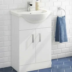 Vellamo Alpine Toilet & Vanity Unit Bathroom Suite Set
