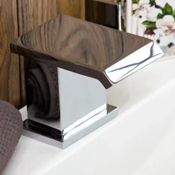 Vellamo Angel Waterfall Mono Basin Mixer with Clicker Waste