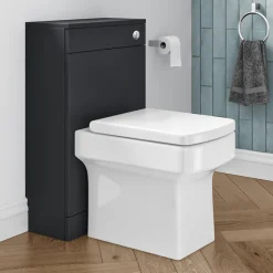 Vellamo Aspire Back to Wall WC Toilet Unit - Matt Grey