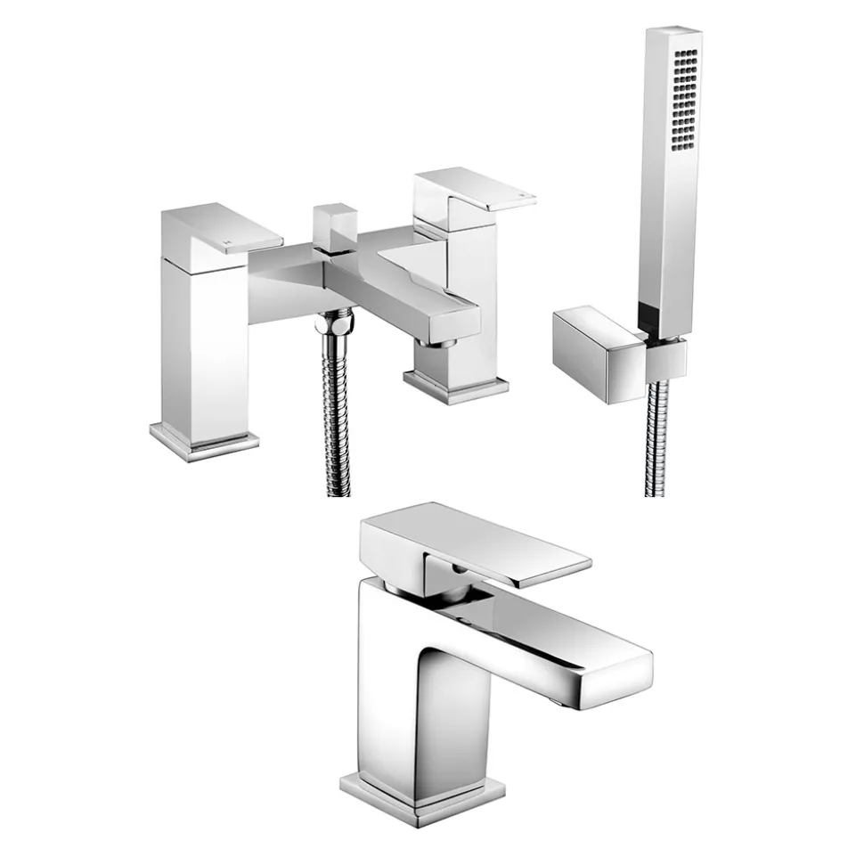Vellamo Aspire Basin Mixer & Bath Shower Mixer Pack