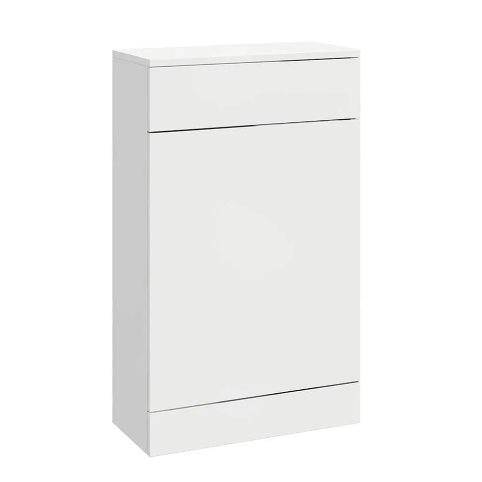 Vellamo Aspire 1100mm 2 Door Combination Basin & Toilet Unit - Gloss White