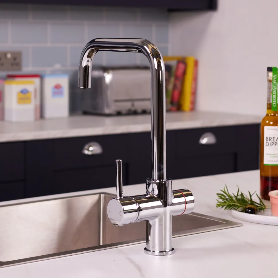 Vellamo Biometric 3-in-1 Fingerprint Instant Boiling Water Tap with WRAS-Approved Boiler & Filter