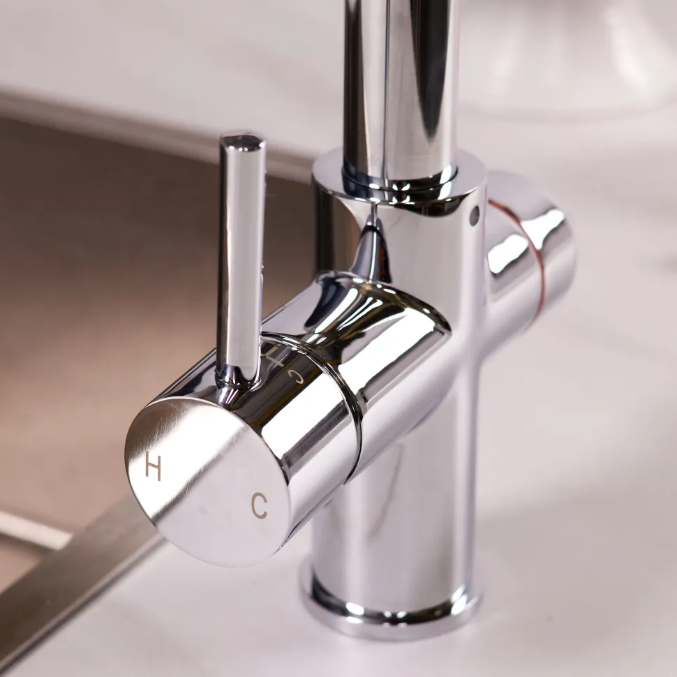 Vellamo Biometric 4-in-1 Fingerprint Instant Boiling Water Tap with WRAS-Approved Boiler & Filter