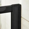 Vellamo City Matt Black 1900mm Shower Enclosure Profile Extension Kit