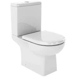 Vellamo City Modern Close Coupled Toilet with Soft Close Seat