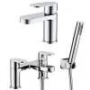 Vellamo Connect Basin Mixer & Bath Shower Mixer Pack
