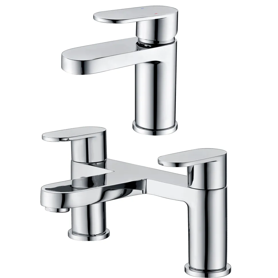 Vellamo Connect Basin Mixer & Bath Filler Pack