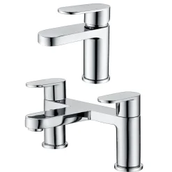 Vellamo Connect Basin Mixer & Bath Filler Pack