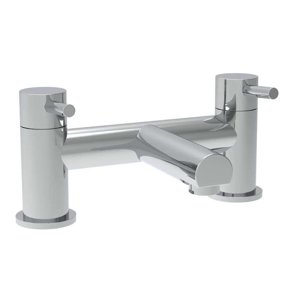 Vellamo Connect Full Bathroom Suite with 1700mm L Shaped Shower Bath