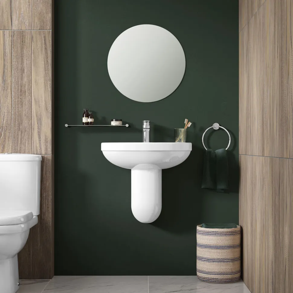 Vellamo Connect 555mm Semi Pedestal & Basin