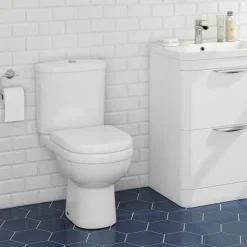 Vellamo Connect Rimless Close Coupled Toilet & Soft Close Seat
