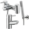 Vellamo Curvo Basin Mixer & Bath Shower Mixer Pack