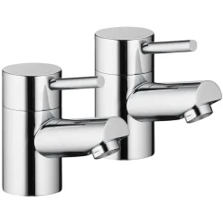 Vellamo Curvo Basin Pillar Taps