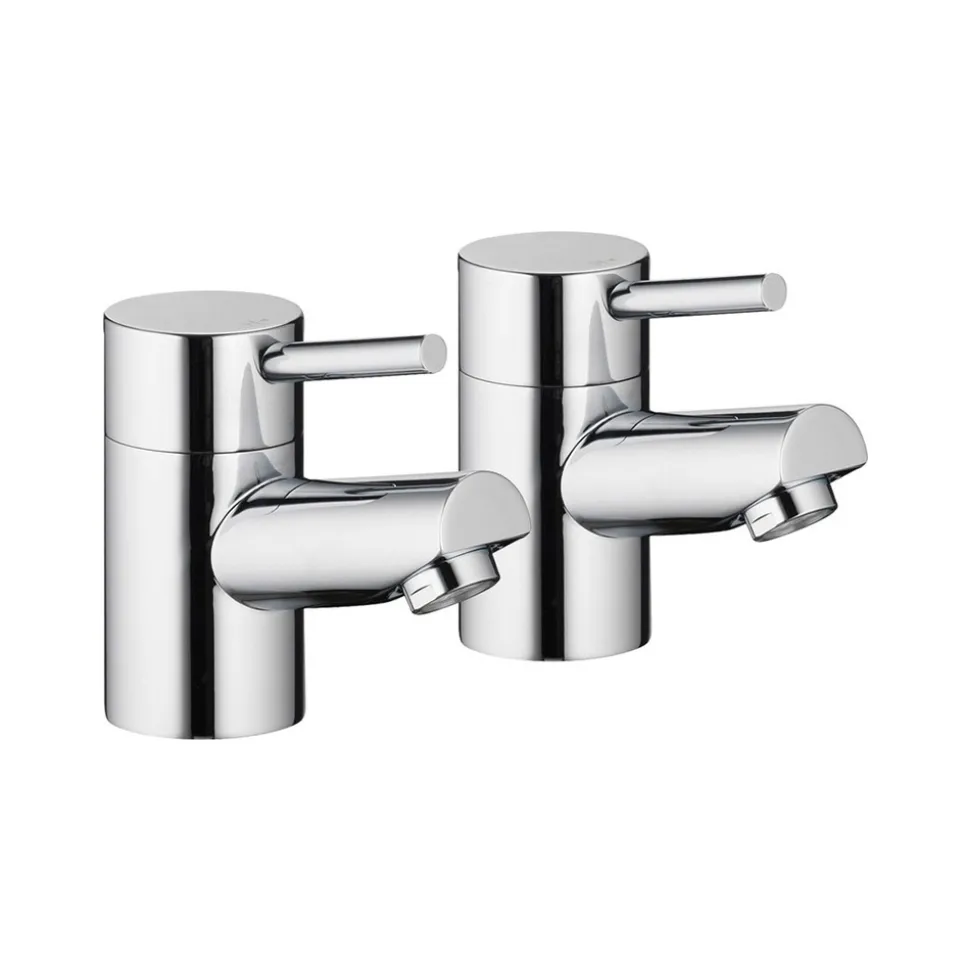 Vellamo Curvo Bath Pillar Taps