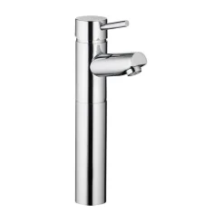 Vellamo Curvo Tall Basin Mixer with Clicker Waste