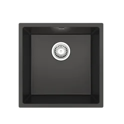 Vellamo Designer 1 Bowl Comite Composite Inset/Undermount Kitchen Sink & Waste - 440 x 440mm