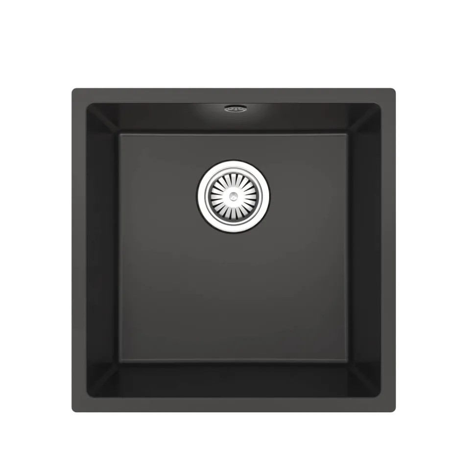 Vellamo Designer 1 Bowl Comite Composite Inset/Undermount Kitchen Sink & Waste - 440 x 440mm