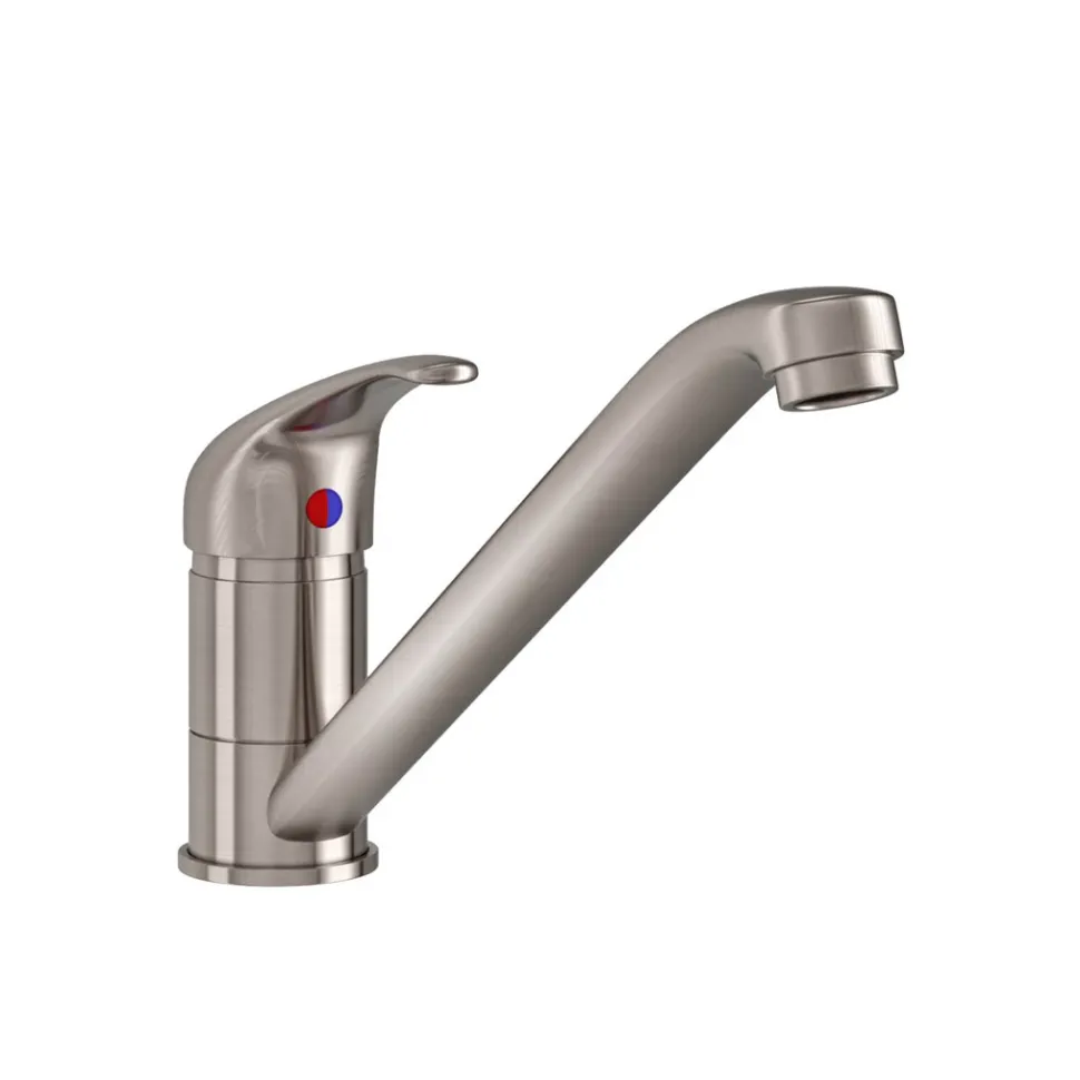 Vellamo Echo Single Lever Mono Kitchen Mixer - Brushed Nickel