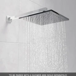 Vellamo Forte Square ABS Fixed Shower Head 200mm