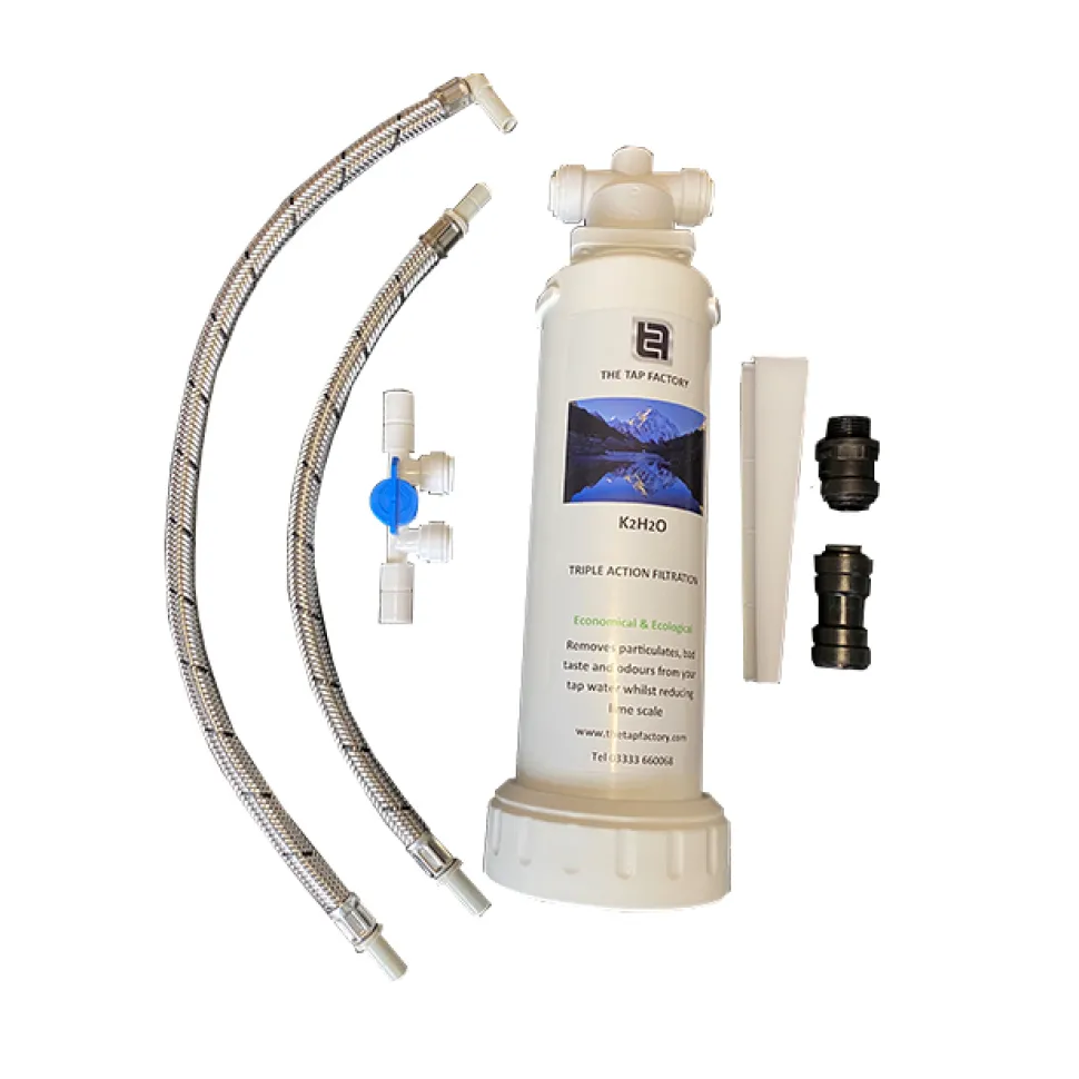 Vellamo Hero Polished Chrome Mono Kitchen Mixer and Complete Filter Kit