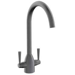 Vellamo Hero Twin Lever Mono Kitchen Mixer Tap