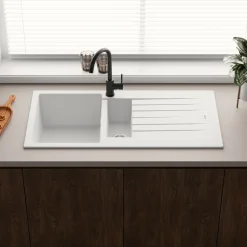 Vellamo Horizon 1.5 Bowl Granite Composite Kitchen Sink & Waste - 1000 x 500mm