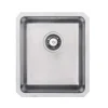 Vellamo Horizon Compact 1 Bowl Undermount Stainless Steel Kitchen sink & Waste Kit - 390 x 450mm