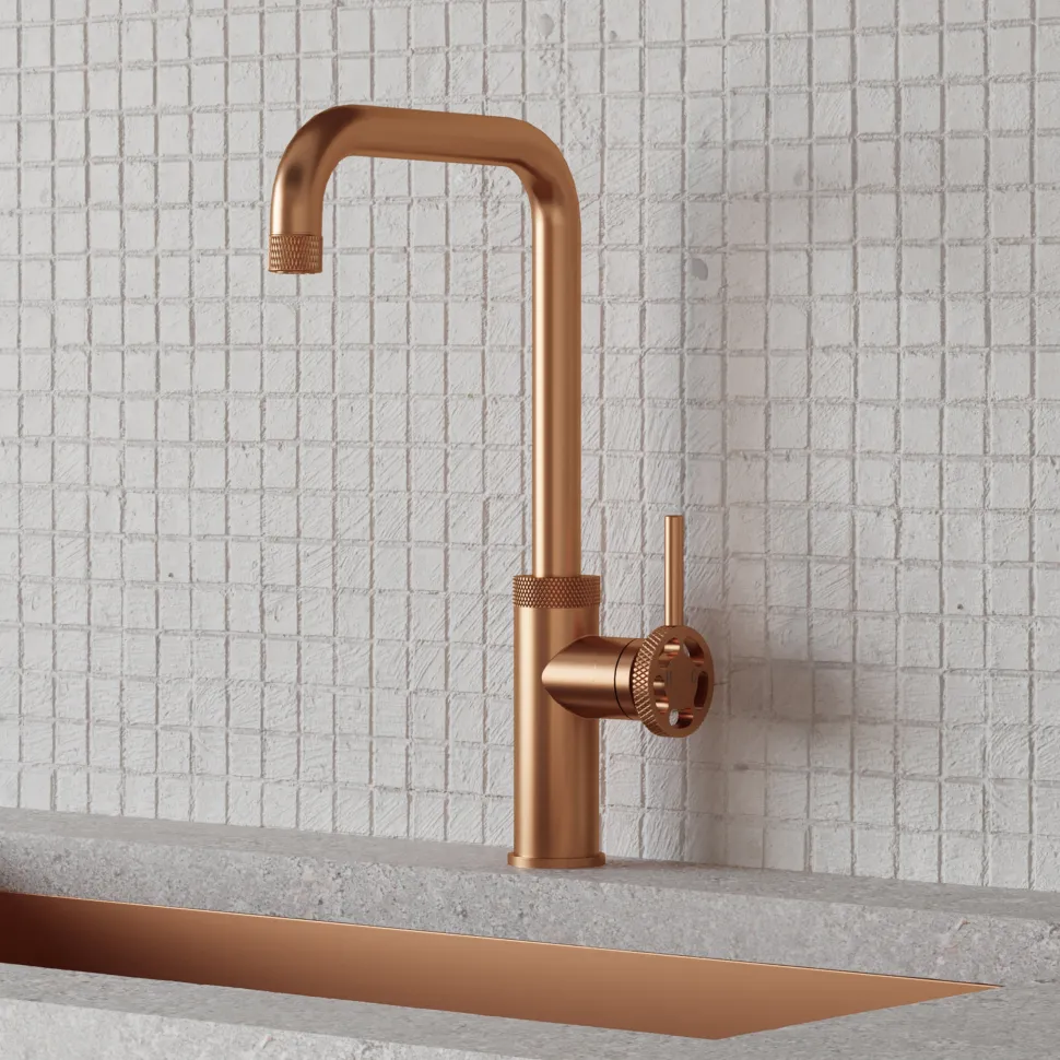Vellamo Industrial Single Lever Mono Kitchen Mixer Tap