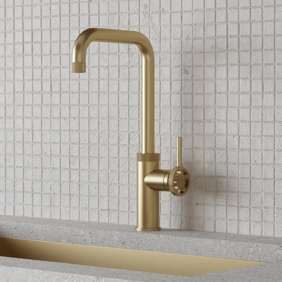 Vellamo Industrial Single Lever Mono Kitchen Mixer Tap