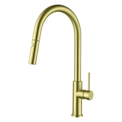 Vellamo Kara Pull Out Spray Single Lever Mono Kitchen Mixer Tap