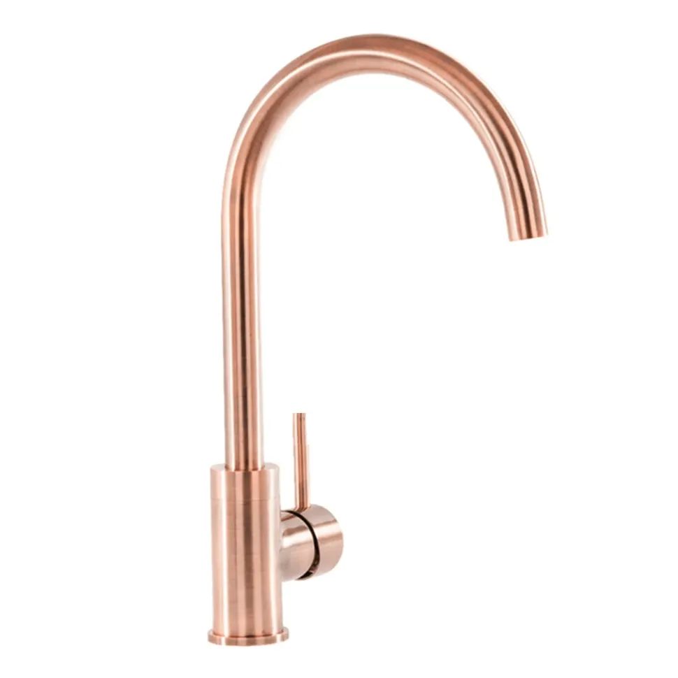 Vellamo Kara Single Lever Mono Kitchen Mixer - Brushed Copper