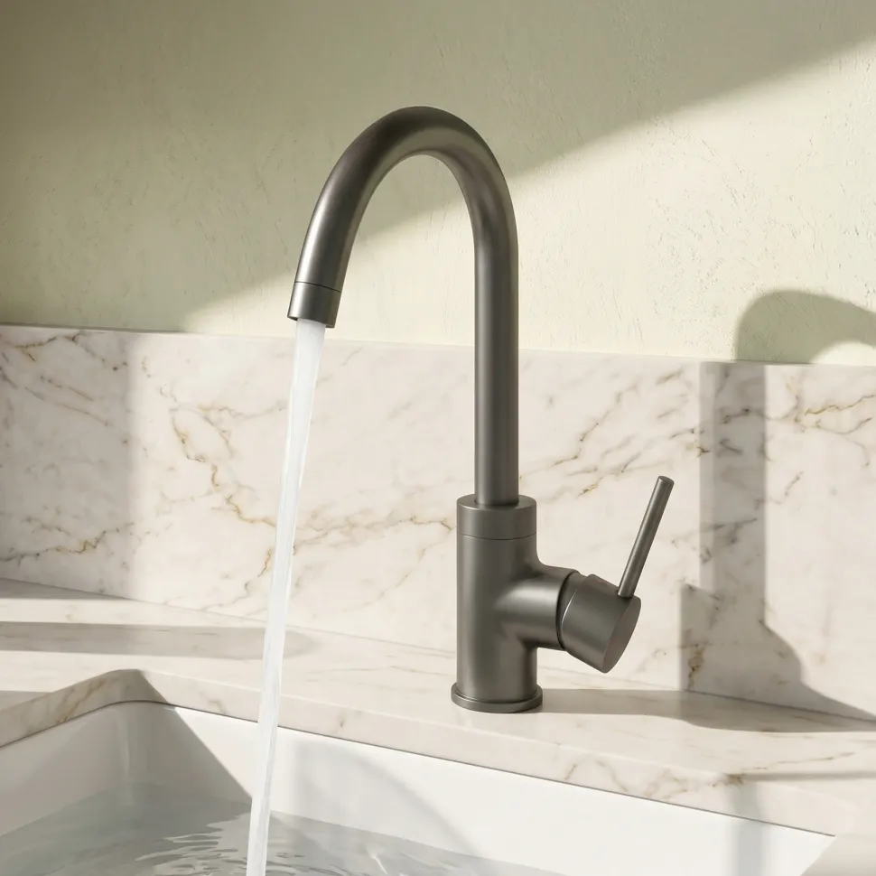 Vellamo Kara Single Lever Mono Kitchen Mixer Tap - Gunmetal