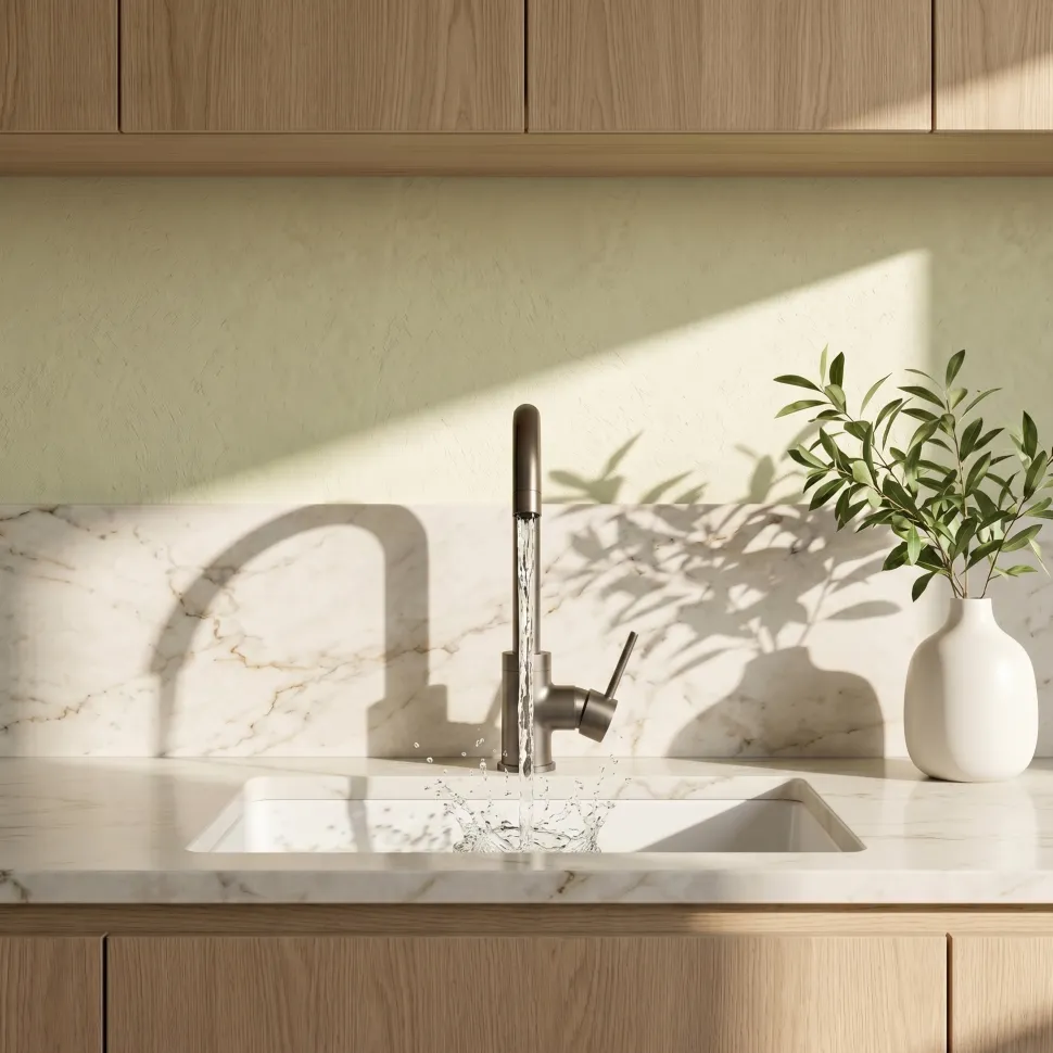 Vellamo Kara Single Lever Mono Kitchen Mixer Tap - Gunmetal