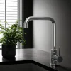 Vellamo Koro Single Lever Mono Kitchen Sink Mixer Tap - Polished Chrome