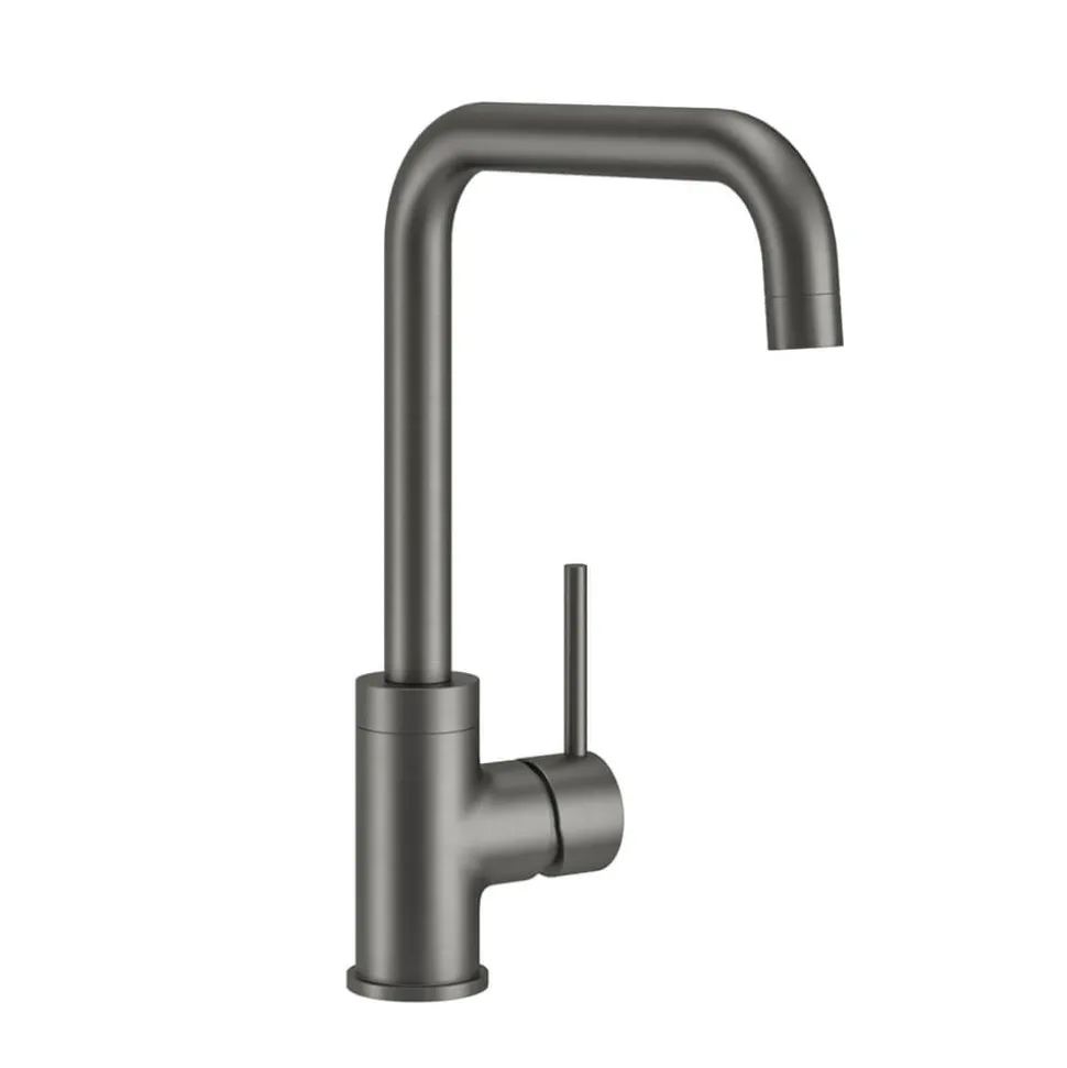 Vellamo Koro U Spout Single Lever Mono Kitchen Mixer Tap - Gunmetal