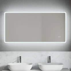 Vellamo LED Frame Mirror with Touch Sensor, Demister & Bluetooth - 1200 x 600mm