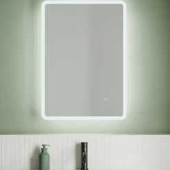 Vellamo LED Illuminated Universal Bathroom Mirror with Demister Pad - 500 x 700mm