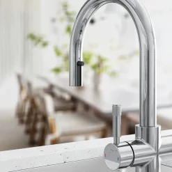 Vellamo Luna 4-in-1 Pull Out Instant Boiling Water Tap with Boiler & Filter