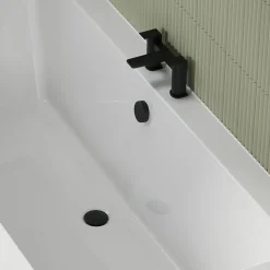 Vellamo Matt Black Clicker Bath Waste & Overflow