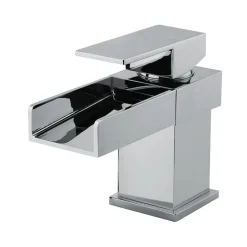 Vellamo Maya Waterfall Basin Mixer with Clicker Waste