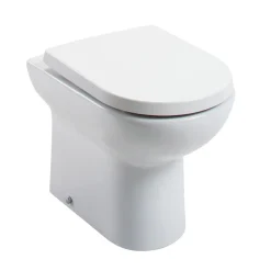 Vellamo Modern D-Shaped Back to Wall Toilet with Soft Close Seat