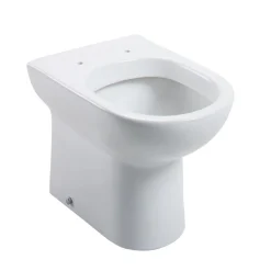 Vellamo Modern D-Shaped Back to Wall Toilet with Soft Close Seat