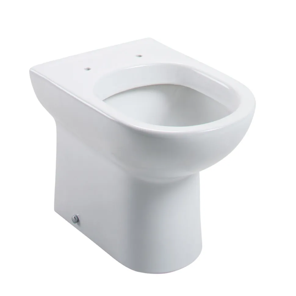 Vellamo Modern D-Shaped Back to Wall Toilet with Soft Close Seat