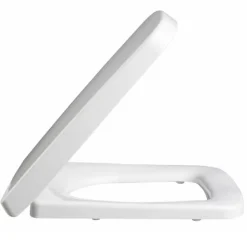 Vellamo Modern Square Soft Close Toilet Seat With Quick Release Hinges - Top Fix