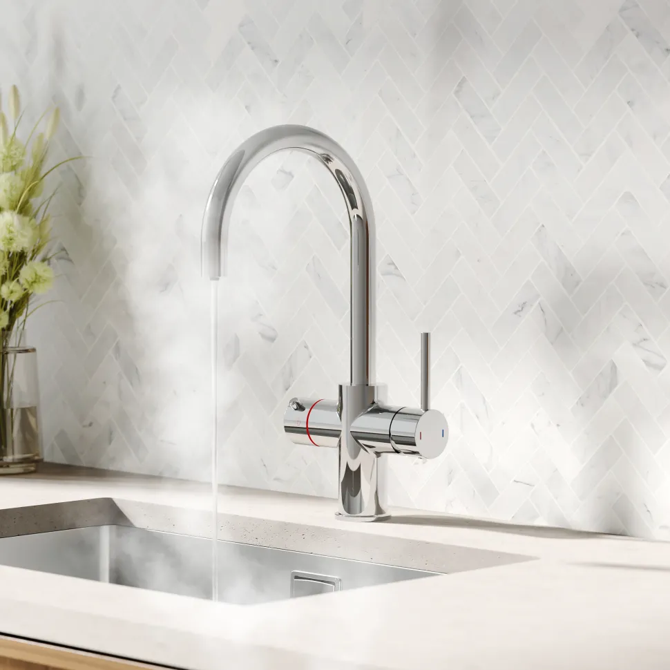 Vellamo Nova 3-in-1 Instant Boiling Water Tap with Boiler & Filter
