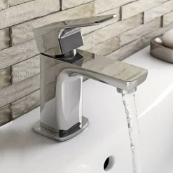 Vellamo Panache Basin Mixer with Clicker Waste