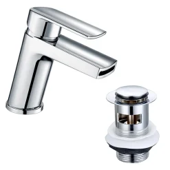 Vellamo Poise Basin Mixer Tap & Waste